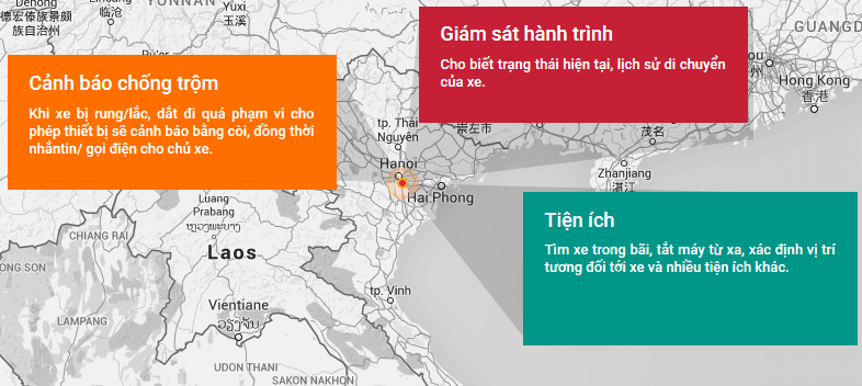 Tính năng định vị xe máy khách hàng lắp tại thủ dầu một