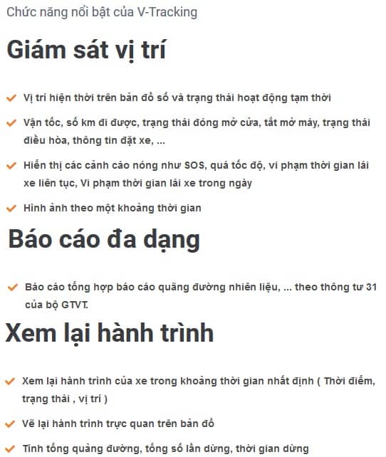 tính năng của thiết bị giám sát hành trình tại quận tân phú