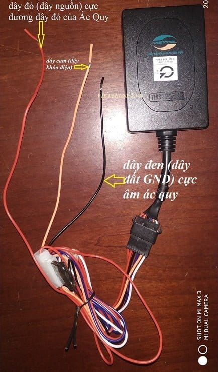 hướng dẫn lắp định vị xe điện viettel