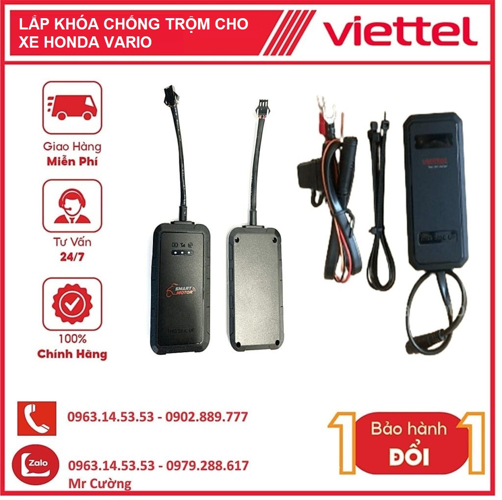 Linh kiện bộ khóa chống trộm xe máy Viettel Honda Vario