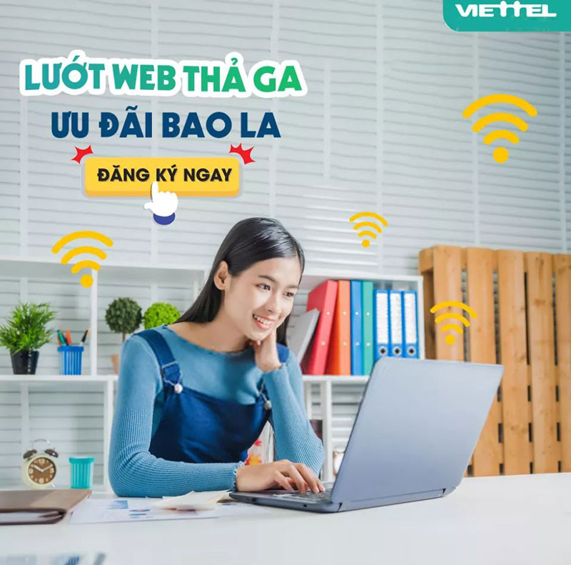 Lắp cáp quang Viettel Hóc Môn + Miễn phí 2 Modem wifi