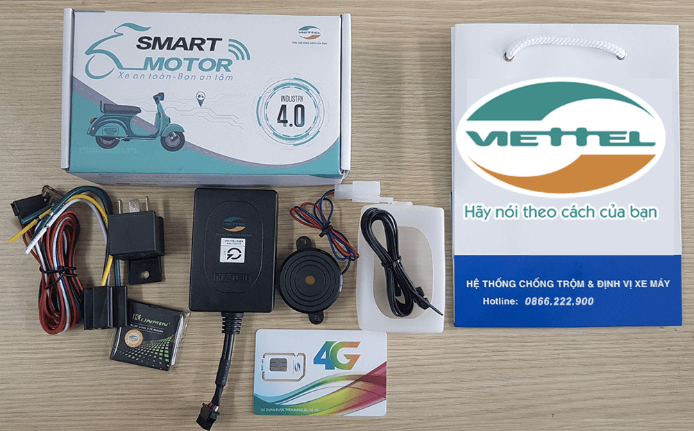 Thiết bị định vị cho xe ba gác Smart Motor Viettel