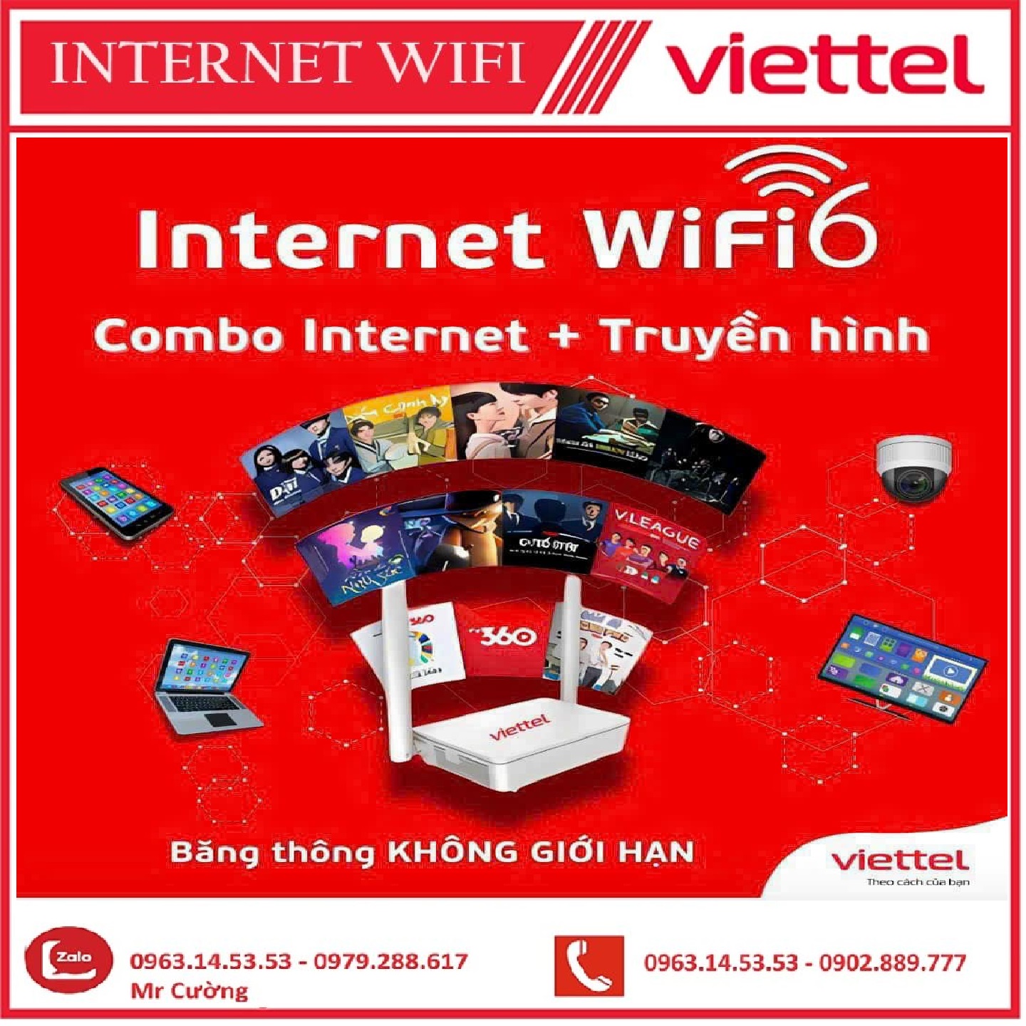 lắp mạng Viettel HCM WIFI6