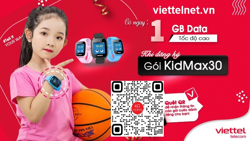 Gói Cước Viettel KIDMAX30