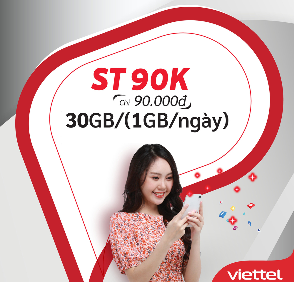 Đăng ký 4G Viettel chỉ với 90000/tháng để tận hưởng ngay những ưu đãi hấp dẫn