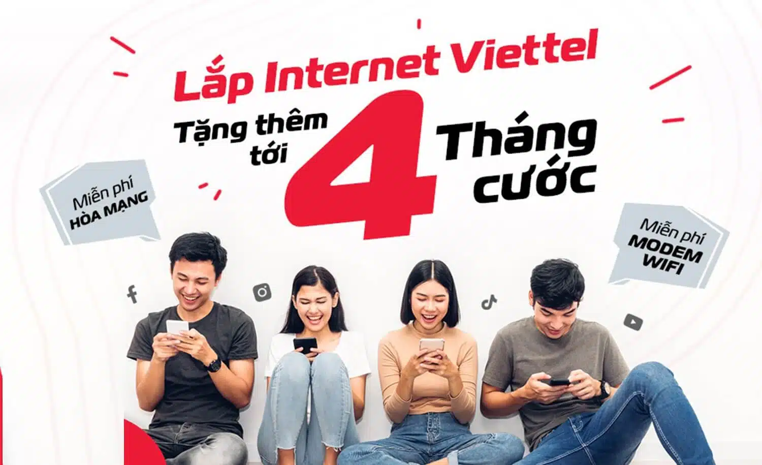 Lắp mạng Viettel Internet WiFi cáp quang tại Đông Anh