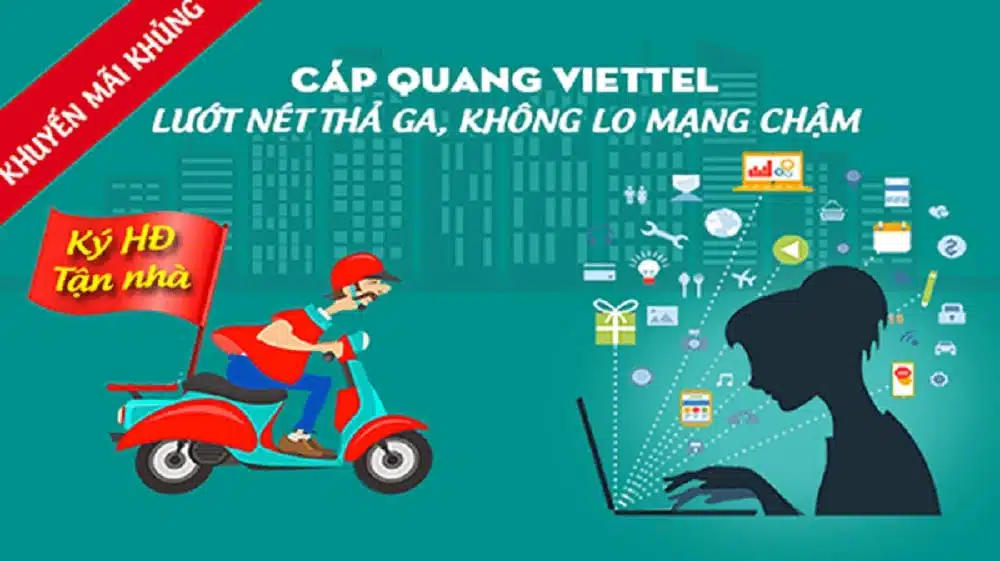 Lắp mạng Viettel Internet WiFi cáp quang tại Đông Anh