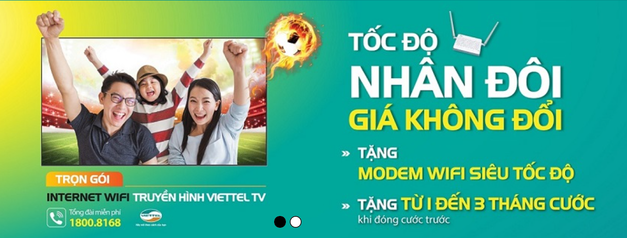 Dịch vụ Internet của Viettel Bắc Giang 