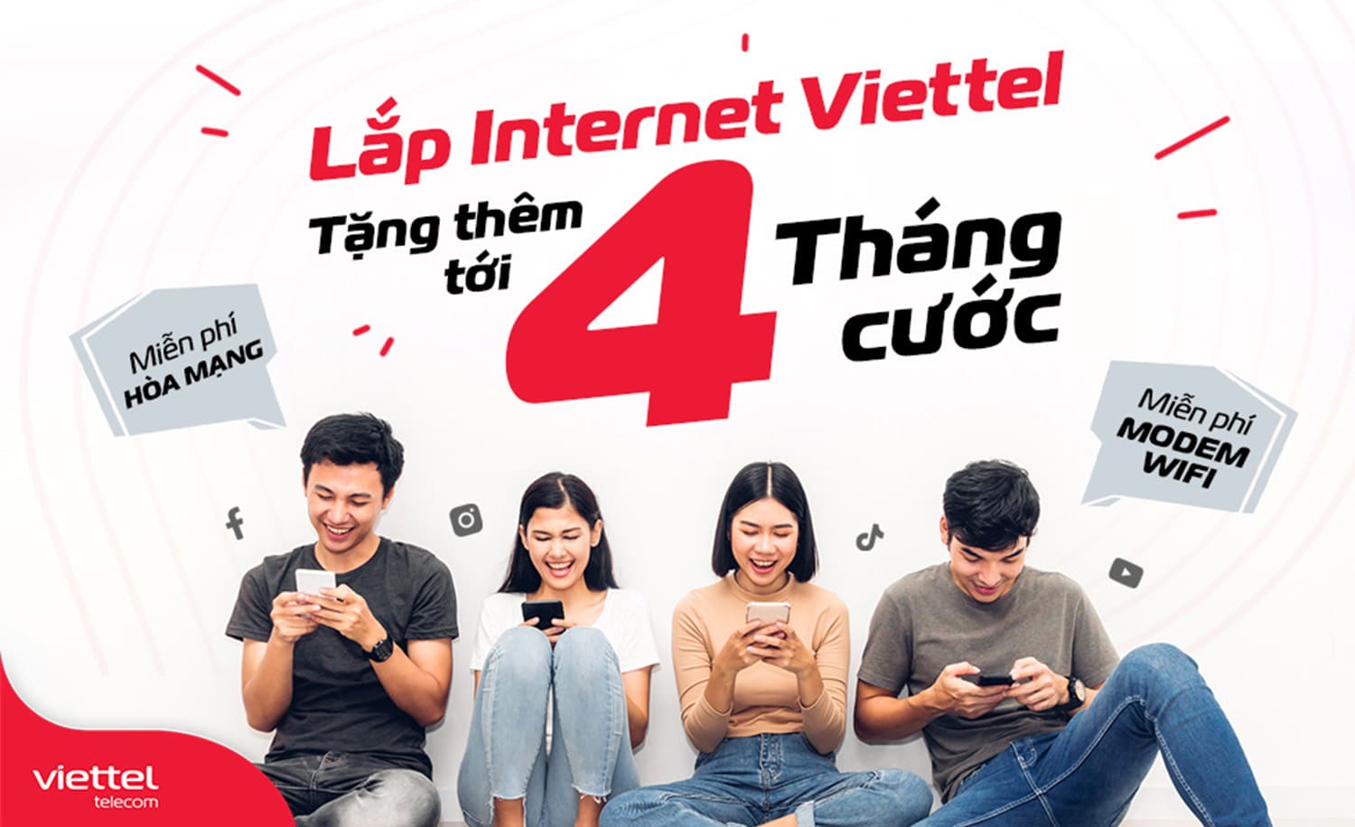 Lắp mạng Internet Viettel Bình Dương tốc độ nhân đôi - giá không đổi Lắp mạng Internet Viettel Bình Dương tốc độ nhân đôi - giá không đổi