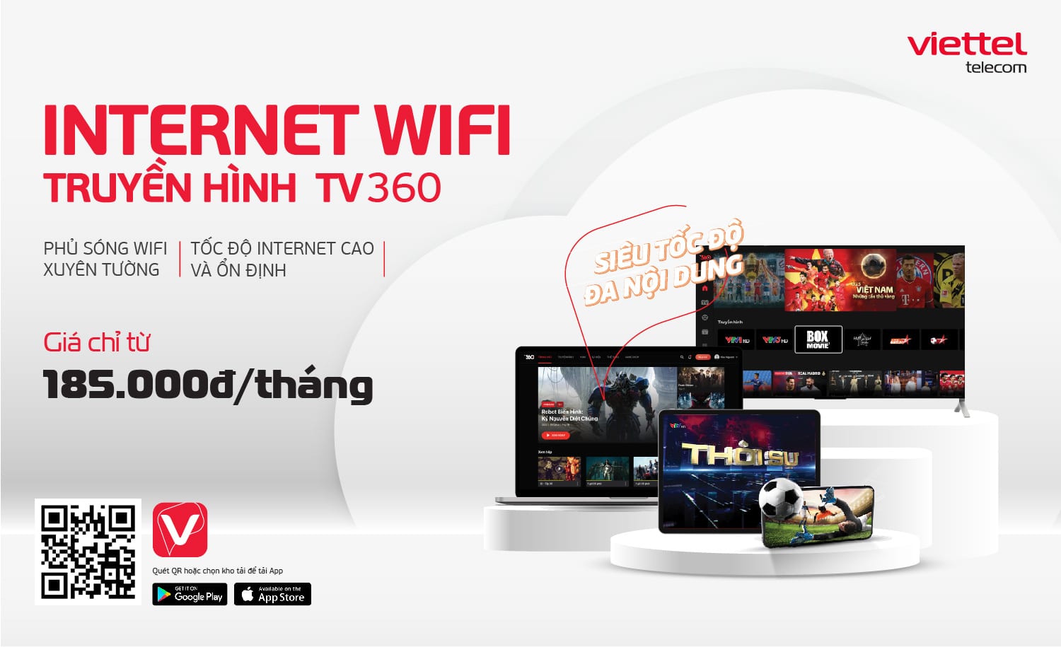 Dịch vụ Internet của Viettel Cà Mau đem lại những trải nghiệm hấp dẫn Dịch vụ Internet của Viettel Cà Mau đem lại những trải nghiệm hấp dẫn