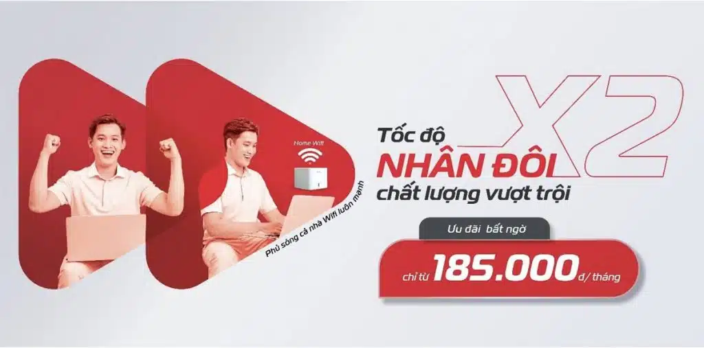 Lắp mạng Internet Viettel Bình Phước tốc độ nhân đôi - giá không đổi