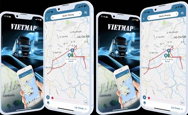 Phần mềm quản lý phương tiện vận tải Vietmap