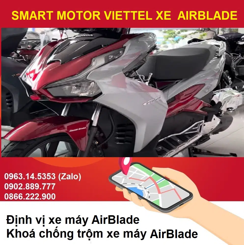 Khóa chống trộm xe máy thông minh AirBlade Viettel