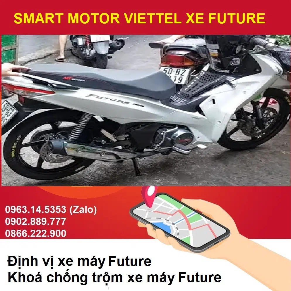 Khóa chống trộm xe máy thông minh FUTURE Viettel