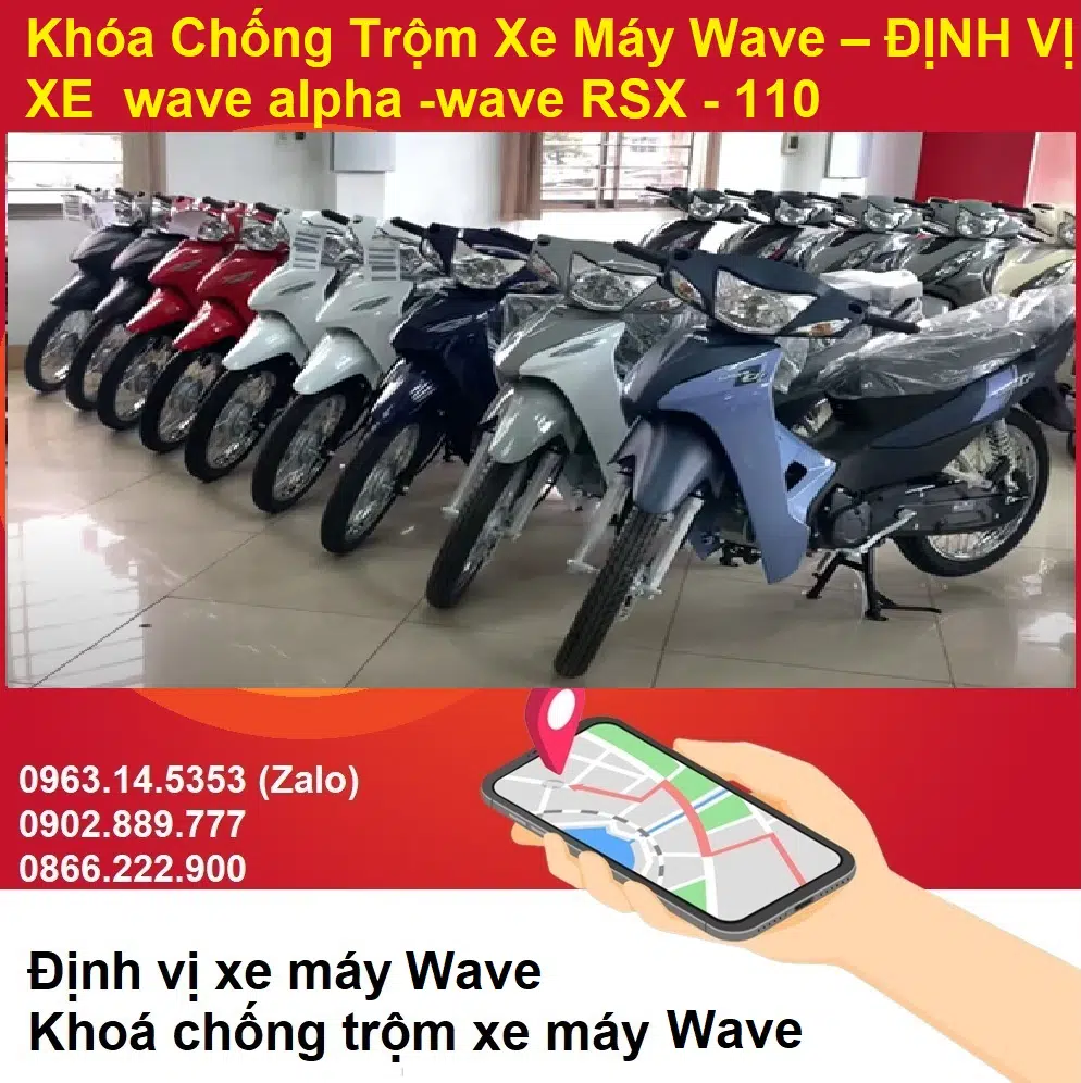 Khóa chống trộm xe máy thông minh Wave Viettel