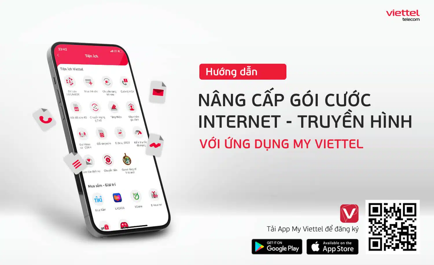 Hướng dẫn nâng cấp gói cước Internet Viettel đơn giản