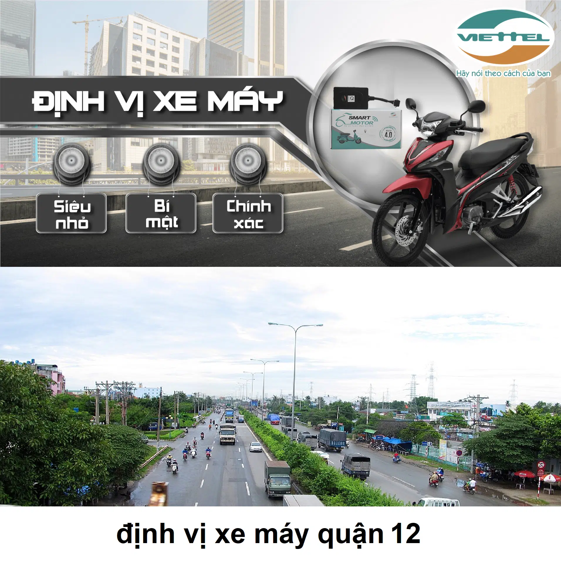 định vị xe máy quận 12