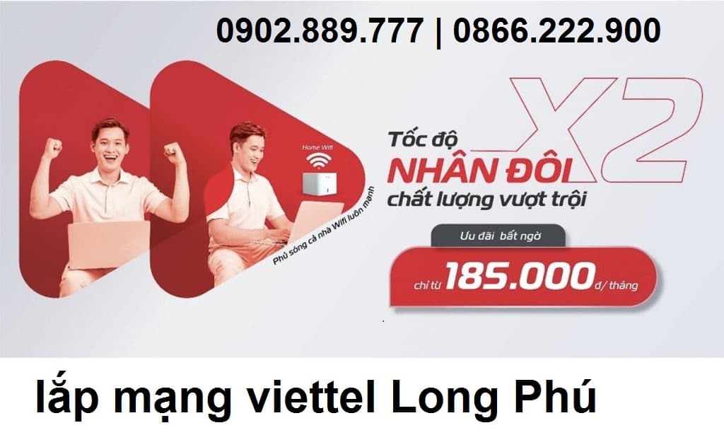 lắp mạng viettel long phú