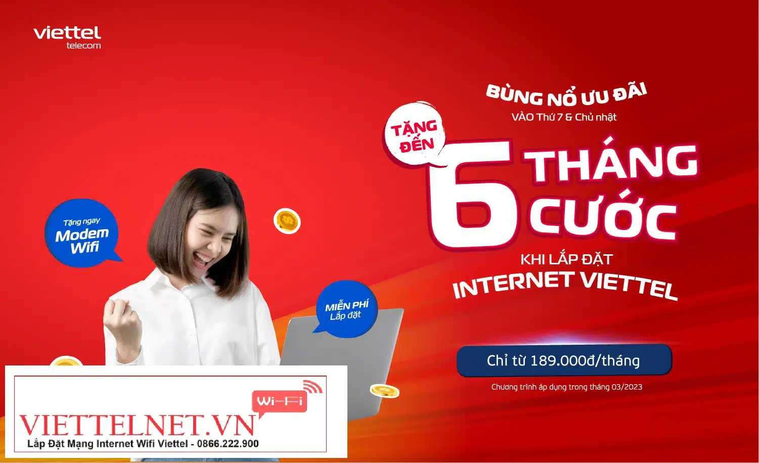 Dịch vụ Internet của Viettel Hà Nam bùng nổ những ưu đãi hấp dẫn