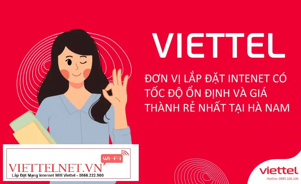 Lắp đặt mạng cáp quang Viettel tại Hà Nam với giá cực ưu đãi