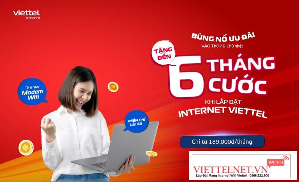 Giảm giá khi thuê bao lắp mạng Viettel Hòa Bình | Khuyến mãi sốc