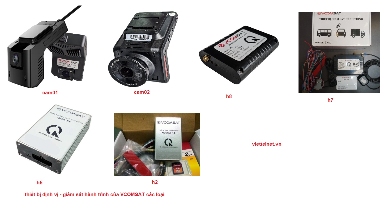 các loại thiết bị định vị - giám sát hành trình của VCOMSAT