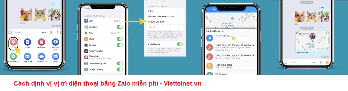 Cách định vị vị trí điện thoại bằng Zalo miễn phí