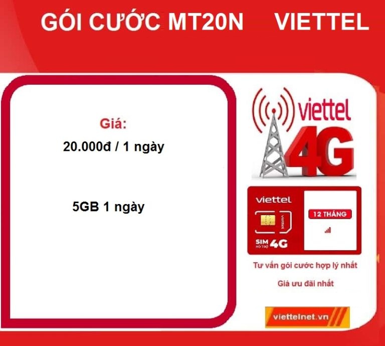 goi cuoc MT20N viettel