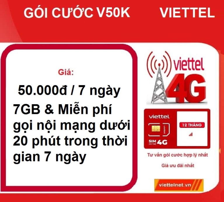 GÓI V50K – 7 ngày