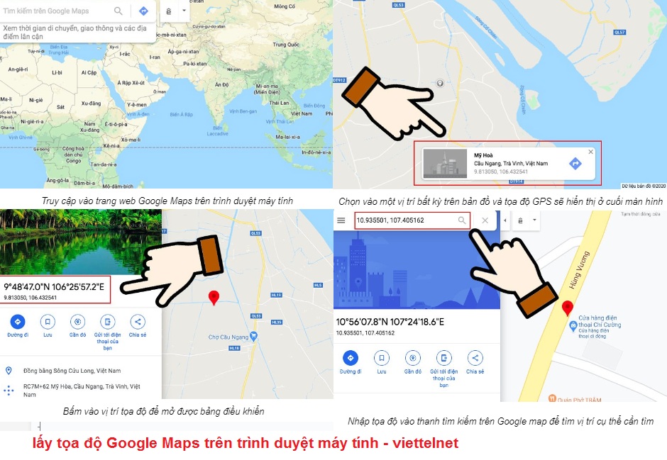 Cách xác định và lấy tọa độ Google Maps trên trình duyệt máy tính