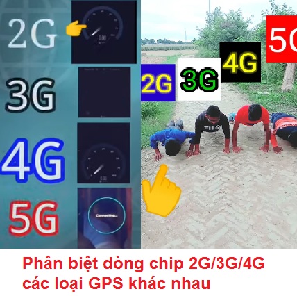Phân biệt dòng chip 2G/3G/4G các loại GPS khác nhau