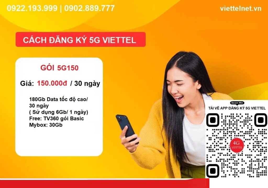 goi 5G150 viettel