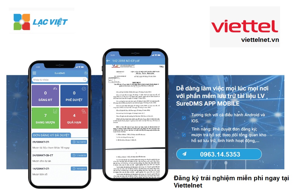 Lạc Việt SureDMS - Phần mềm số hóa, quản lý và lưu trữ dữ liệu 