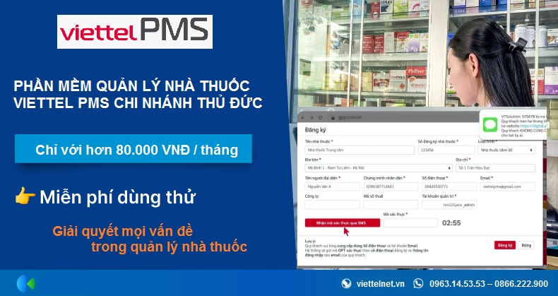 Phần mềm quản lý nhà thuốc Thủ Đức