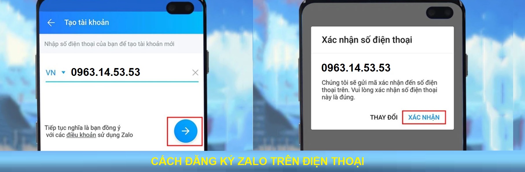 Xác nhận OTP Zalo