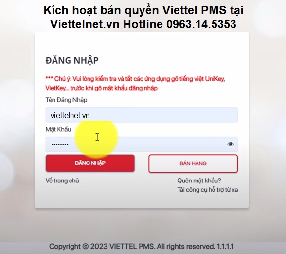 Đăng nhập GPP Viettel