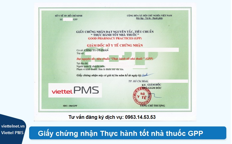 Giấy chứng nhận GPP