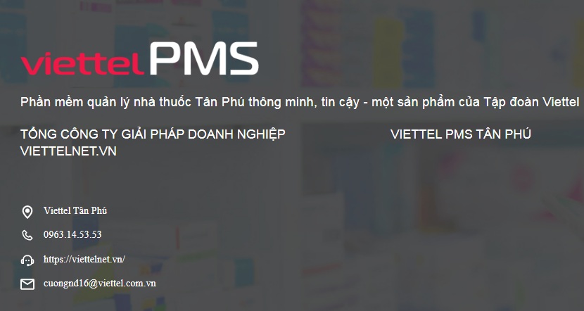 Liên hệ PMS Viettel Tân Phú