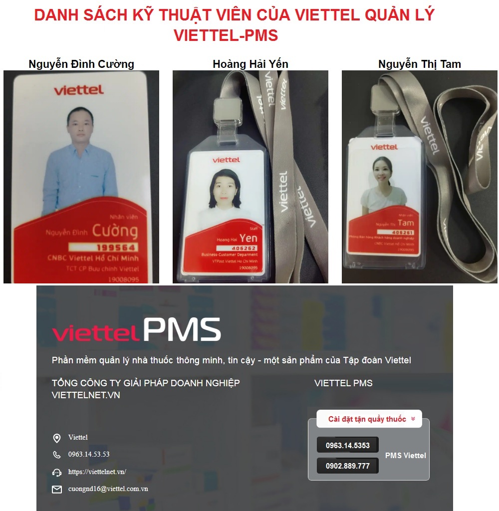 Chuyên viên hỗ trợ Viettel PMS