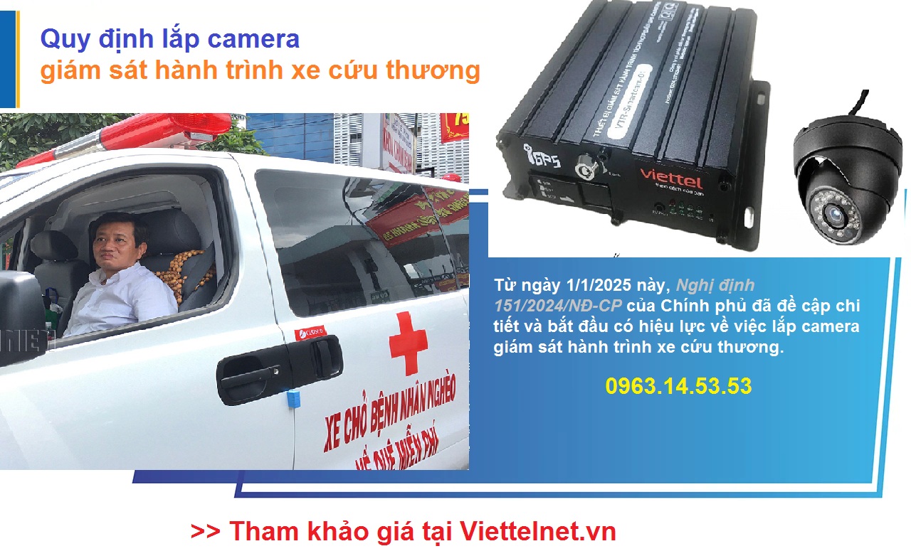 Quy định lắp camera giám sát hành trình xe cứu thương