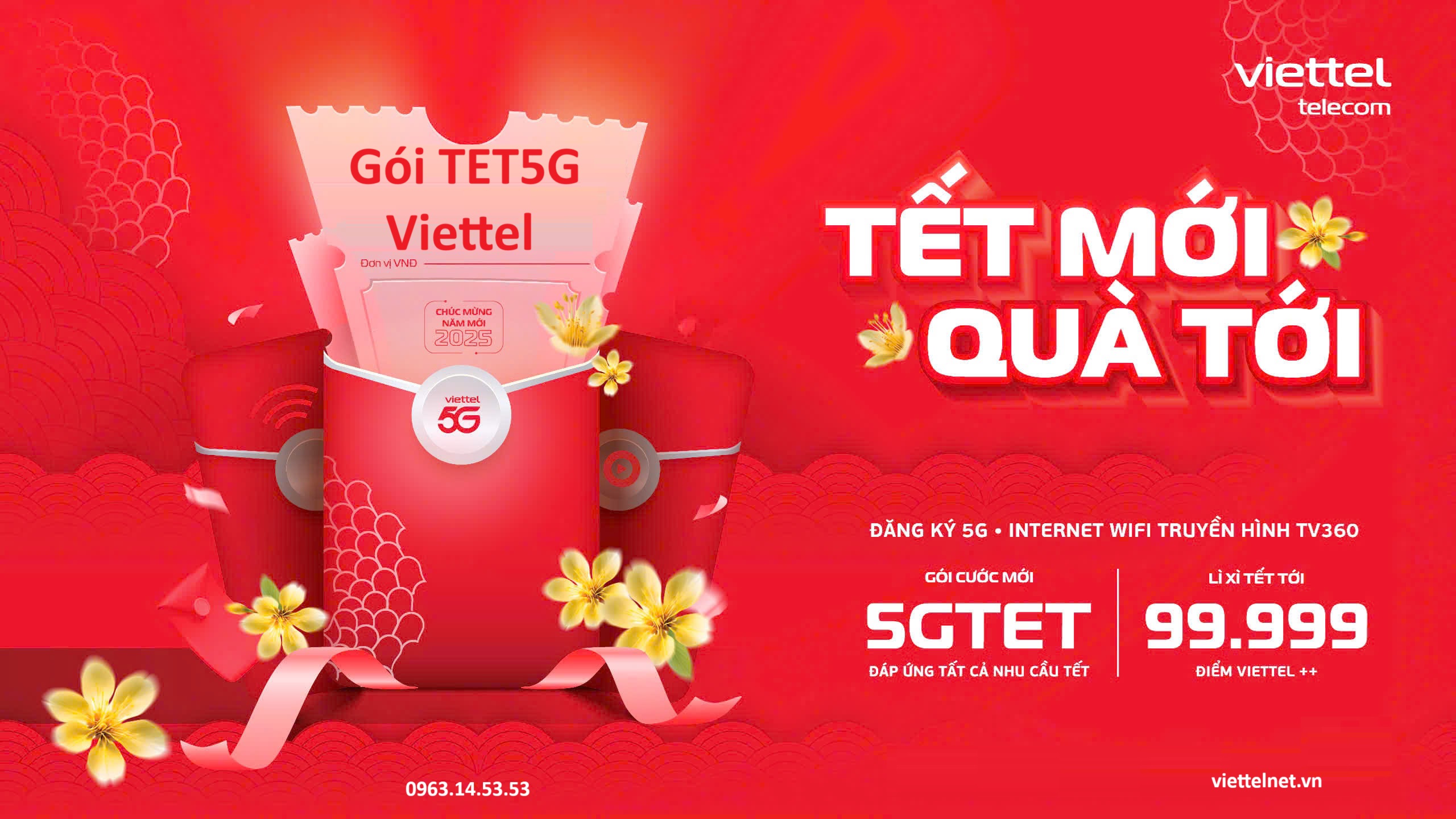 Gói cước TET5G Viettel