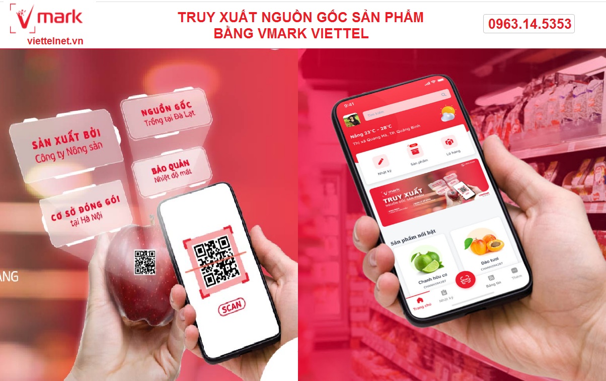 Truy xuất nguồn gốc sản phẩm bằng vMark Viettel