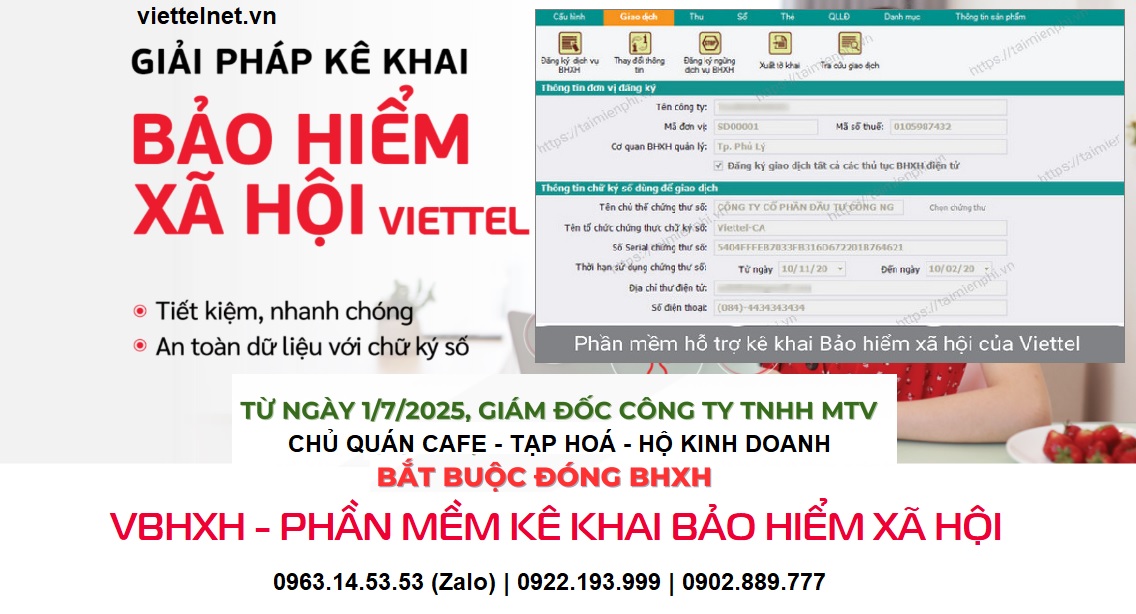 Bắt buộc đóng BHXH chủ cửa hàng tạp hoá cafe