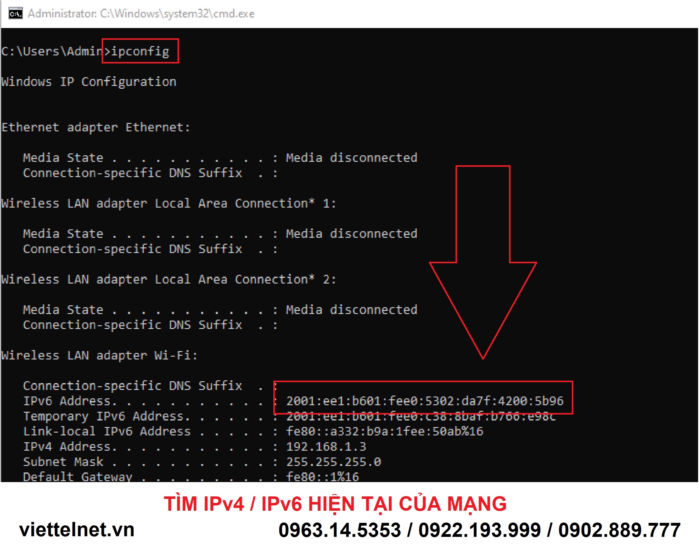 Tìm IP của mạng