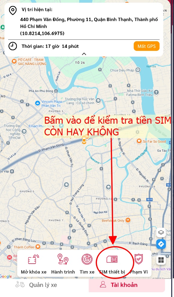 CÁCH XEM SỐ DƯ VÀ NẠP TIỀN ĐỊNH VỊ XE MÁY VIETTEL