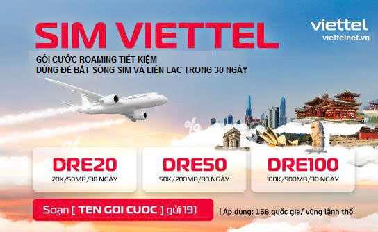 Gói cước giá rẻ bắt sóng SIM DRE