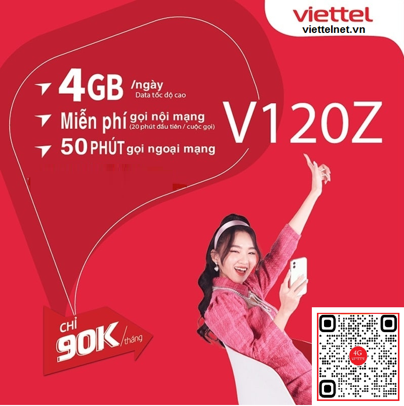 đăng ký 4G Viettel 12 tháng