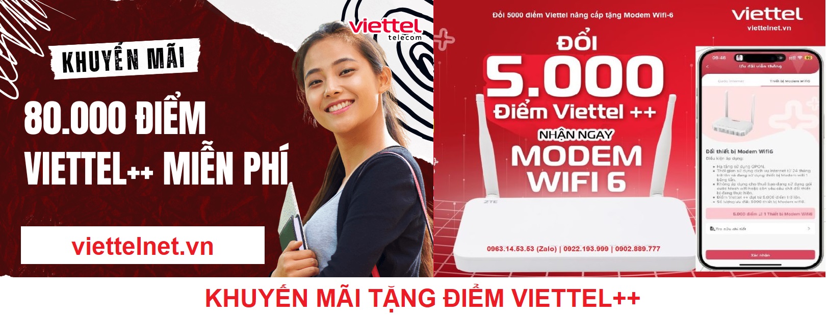 khuyến mãi điểm Viettel