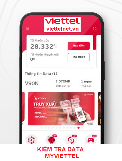 Kiểm tra data My Viettel