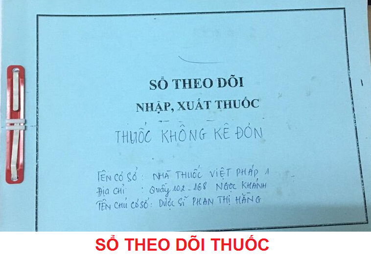 Sổ theo dõi thuốc